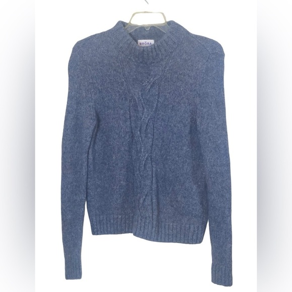 Brora Alpaca Cable Knot Jumper Size 12-14 GUC